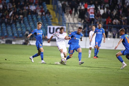 O victorie furată. Andrei Ciobanu crede că FCSB a fost dezavantajată de arbitraj la egalul cu Oțelul