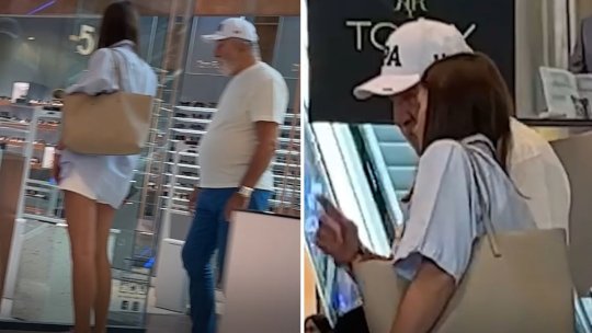FOTO | Ion Țiriac, la plimbare prin mall alături de o tânără. Ce magazine l-au interesat