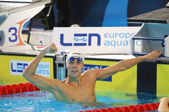 David Popovici, de neoprit în Elveția. S-a impus în fiecare cursă