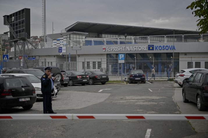 Stadionul care va găzdui întâlnirea de mâine, de la Priștina