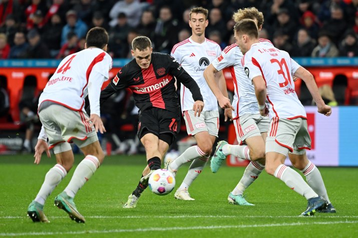 Imagine din meciul Leverkusen - Union Berlin