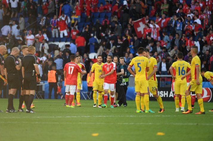 România - Elveția, meci disputat la EURO 2016