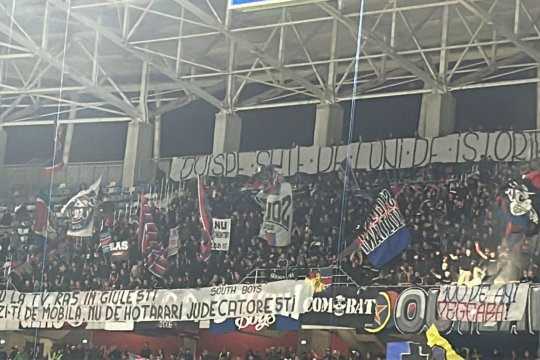 Ultrașii Stelei nu l-au iertat pe Dan Șucu după ce acesta a zis că FCSB e Steaua. Mesajul dur afișat: "Leu la TV, râs în Giulești..."