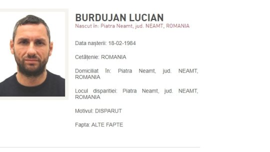 Lucian Burdujan, dat dispărut de Poliția Română. EXCLUSIV | Porumboiu, detalii despre personalitatea lui