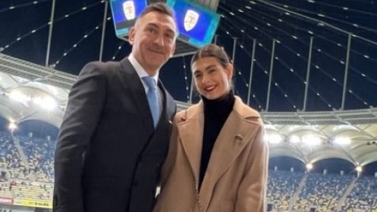 Cine este tânara misterioasă cu care a apărut Ilie Dumitrescu la România - Elveția