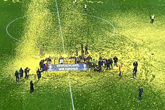 Spectacol cu 50.000 de oameni în tribune după calificarea la EURO 2024. Imaginile superbe de pe Arena Națională