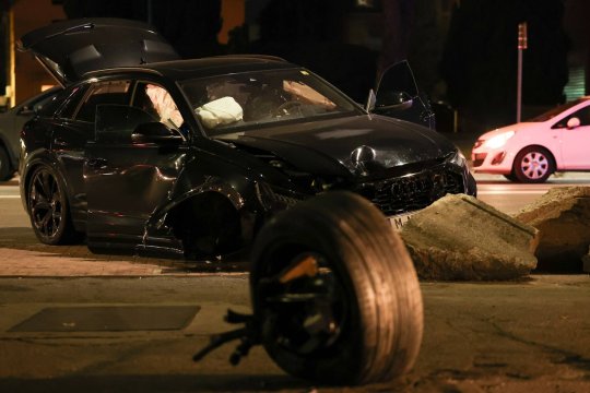 Fotbalistul care i-a cerut 1.000.000 de euro Rapidului, implicat într-un accident teribil