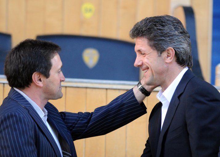 Antonio Conceicao (stânga) și Gică Popescu. FCSB - DINAMO 2-1, CUPA ROMÂNIEI (25.05.2011)