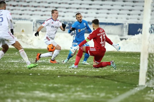 Alex Mitriță, fericit după ce a marcat un hat-trick la Galați: ”Vreau să îmi fac treaba cât mai bine”. Fotbalistul i-a transmis un mesaj lui Edi Iordănescu