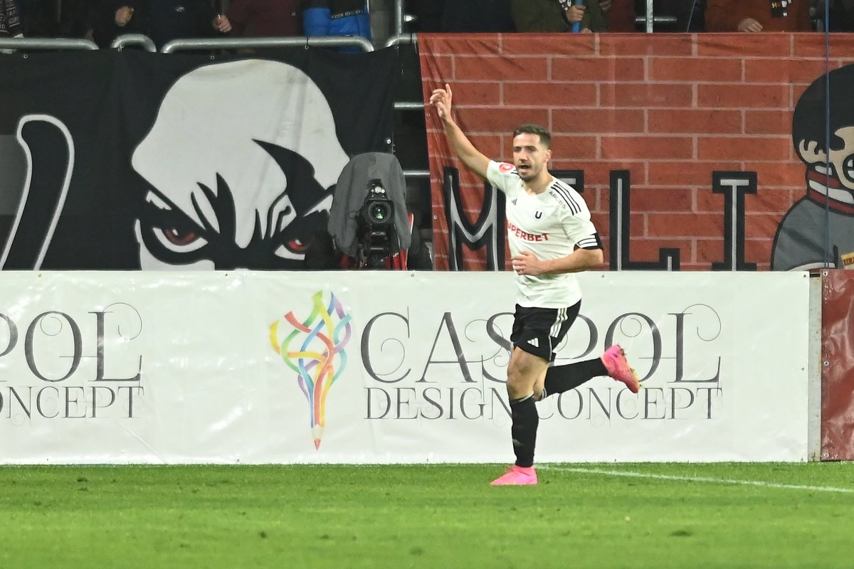 Alexandru Chipciu, la meciul dintre Rapid și Universitatea Cluj
