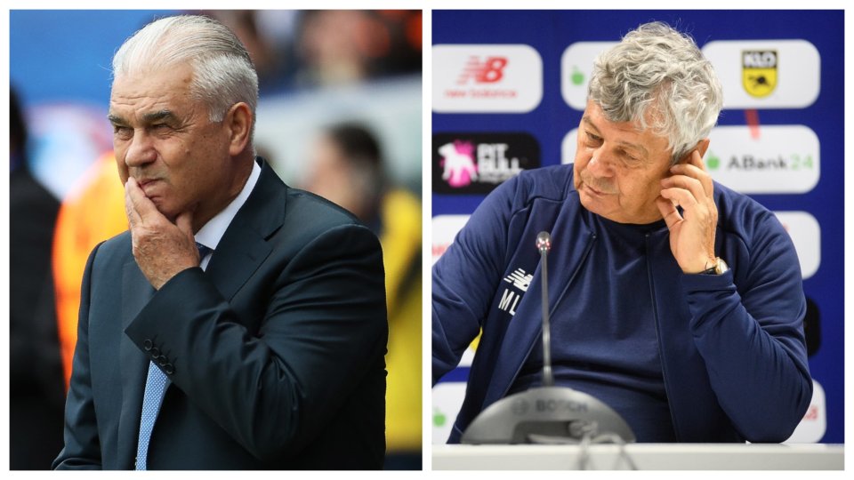 Anghel Iordănescu și Mircea Lucescu