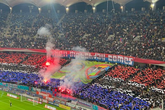 FOTO&VIDEO | FCSB - Rapid, duelul galeriilor! Giuleștenii: ”Să înceapă imnul: Aleluia, Aleluia!” Cum a răspuns ”Peluza Nord”