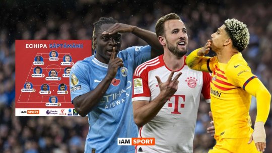 Echipa săptămânii în Europa. Kane și Doku au fost ”one man show” în partidele de la Dortmund și Manchester. Așa arată 11-le ales de Cristian Munteanu