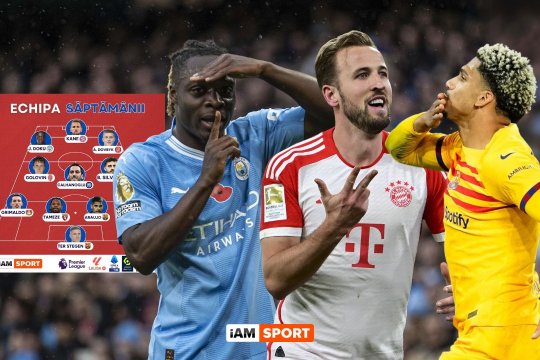 Echipa săptămânii în Europa. Kane și Doku au fost ”one man show” în partidele de la Dortmund și Manchester. Așa arată 11-le ales de Cristian Munteanu