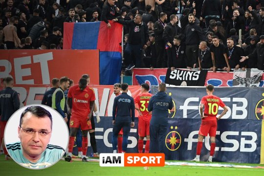 ”P” mare de la Peluză. Vali Moraru pune în context istoric și literar bannerul momentului