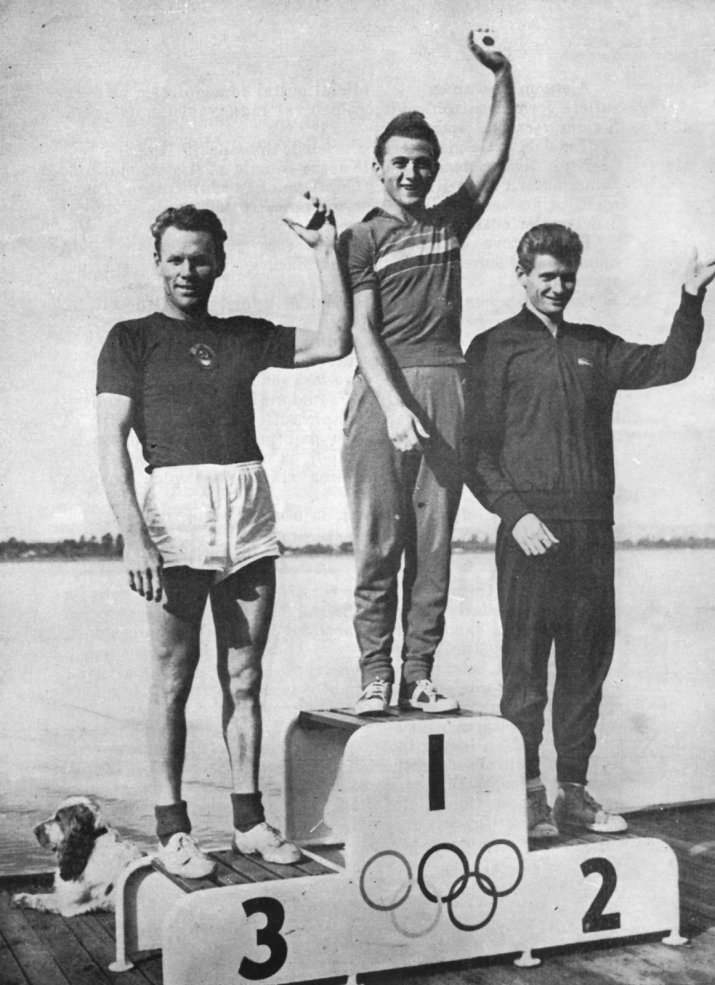 Podiumul de la Melbourne, din proba de 10.000 metri canoe, a fost completat de ungurul Parti și sovieticul Bukharin