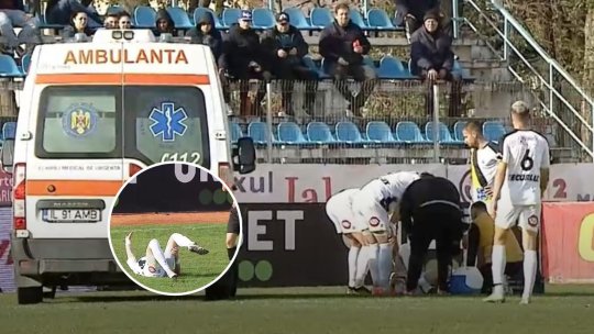 Atenție, imagini care vă pot afecta emoțional! Accidentare teribilă la un meci din Liga 2, precum cea suferită de Dragoș Iancu