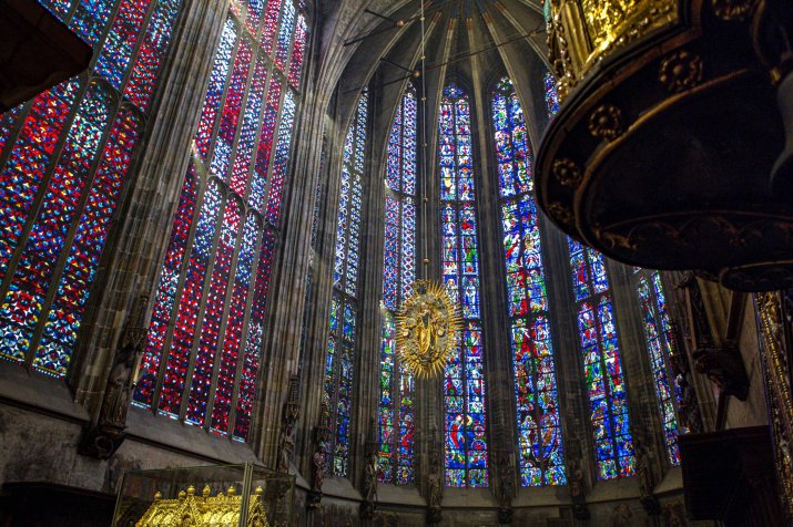 Interiorul catedralei din Aachen