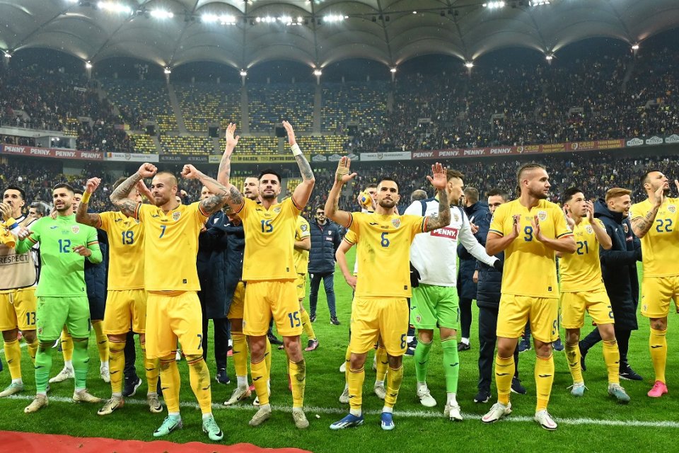Jucătorii României, după succesul cu Elveția
