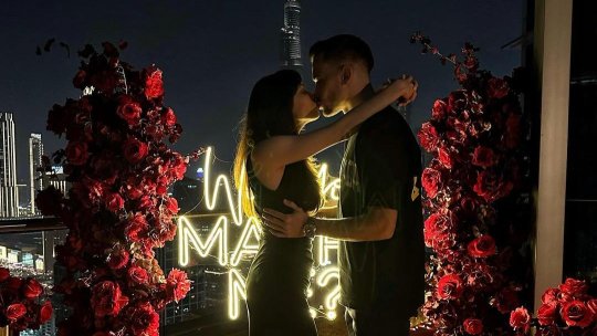 După Târnovanu, a venit și rândul lui Olaru! Căpitanul FCSB s-a logodit în vacanța din Dubai. Cine este aleasa mijlocașului