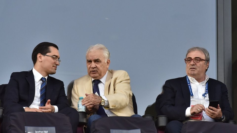 Mihai Stoichiță, alături de Anghel Iordănescu și Răzvan Burleanu