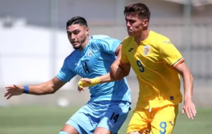 Dan Spătaru, într-un meci jucat pentru naționala U19