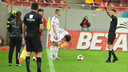 Ce sancțiune a primit Florinel Coman după ”roșul” controversat din meciul cu Oțelul