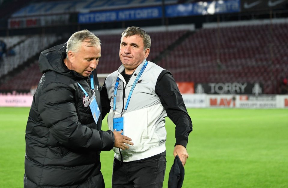 Dan Petrescu l-a certat pe Gică Hagi, după meciul pierdut de CFR Cluj cu Farul