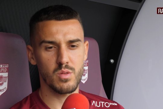 OFICIAL. Răzvan Oaidă, prezentat la Rapid. Jucătorul dat afară de Gigi Becali i-a lăudat pe Adi Mutu și pe suporteri: „Am venit la un club mare”