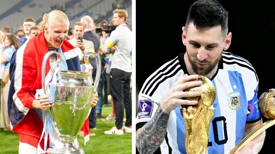 Messi și Haaland se bat pentru Balonul de Aur