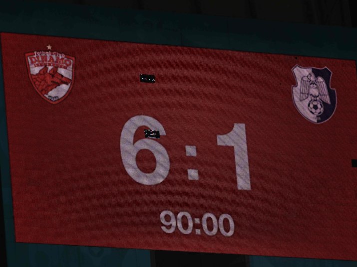Tabela, la meciul tur dintre Dinamo și FC Argeș