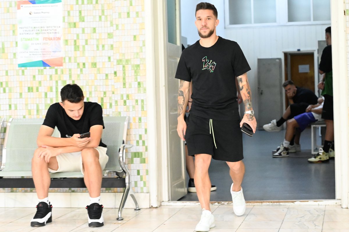 Alexandru Băluță la vizita medicală pentru FCSB