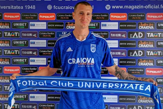 OFICIAL | U Craiova 1948 l-a transferat pe italianul care visează să reprezinte România: ”Mult succes!”