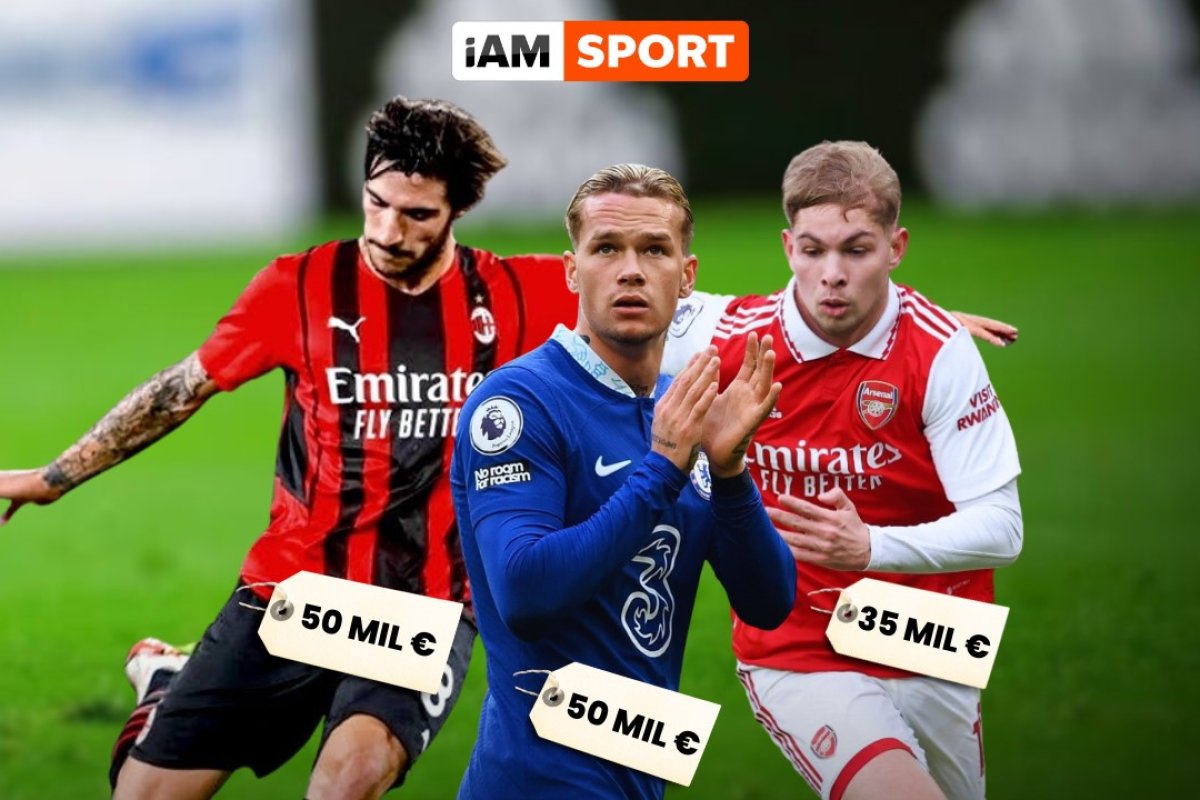 Mudryk, Tonali și Smith Rowe sunt printre cei mai scumpi fotbaliști de la Campionatul European under21