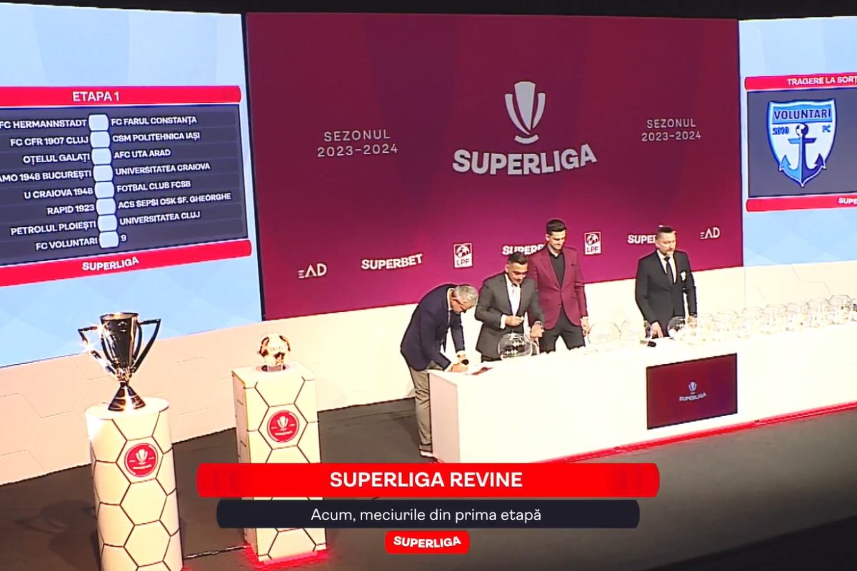 SuperLiga 2023-2024, programul complet