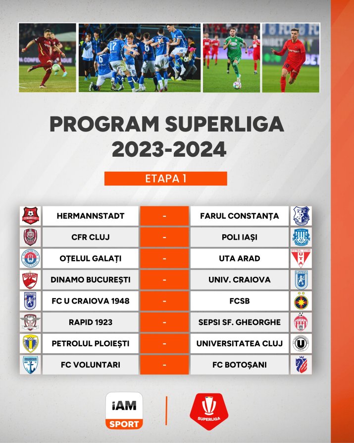 Program Etapa I, SuperLiga 2023 / 2024