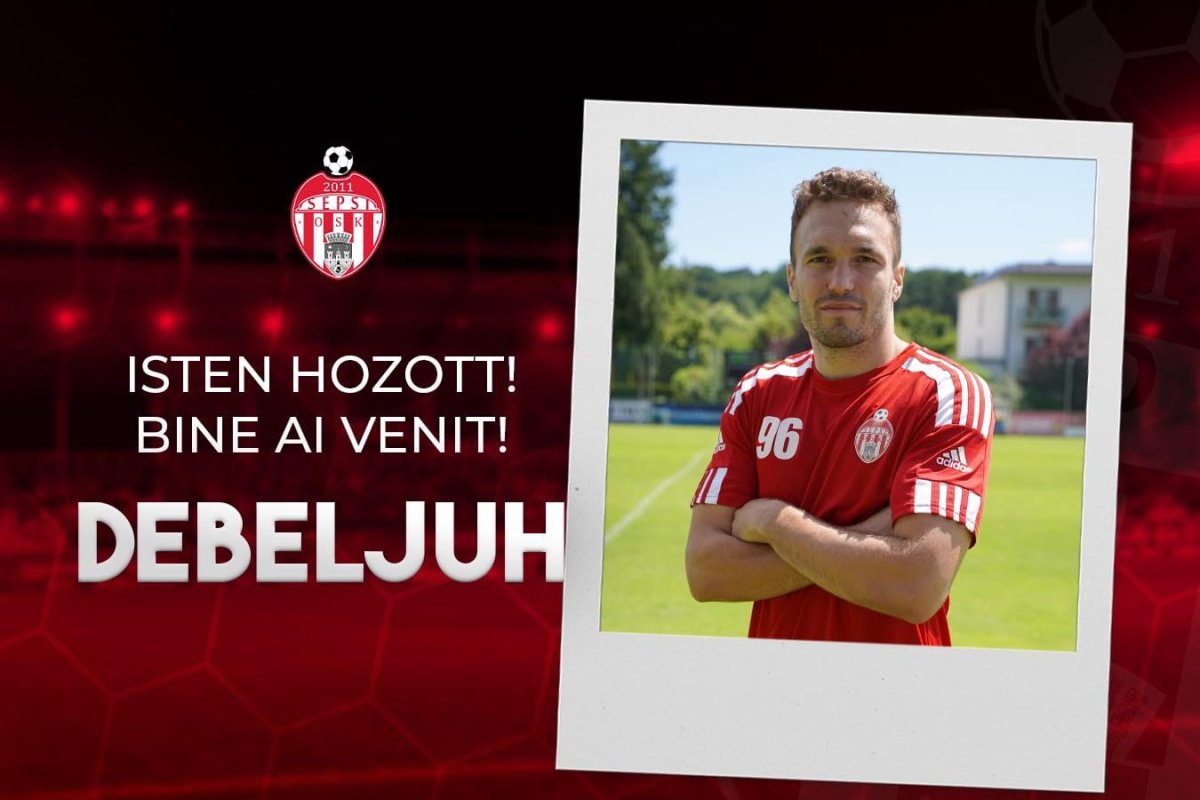 Gabriel Debeljuh, noul jucător al echipei Sepsi OSK