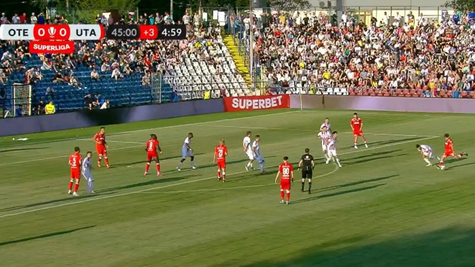 Rareș Pop a deschis scorul cu Oțelul cu un gol senzațional