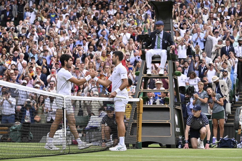 Novak Djokovic, învins de Carlos Alcaraz în finala Wimbledon 2023