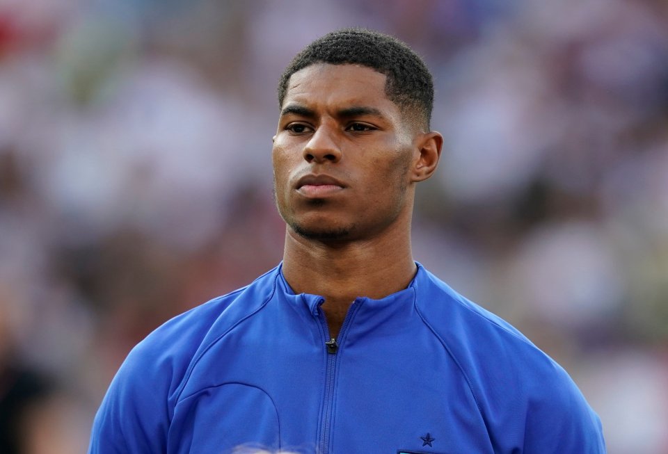 Marcus Rashford, la un meci pentru naționala Angliei