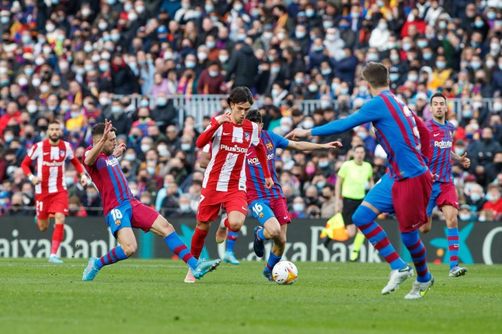 Joao Felix, într-o partidă disputată pe Camp Nou