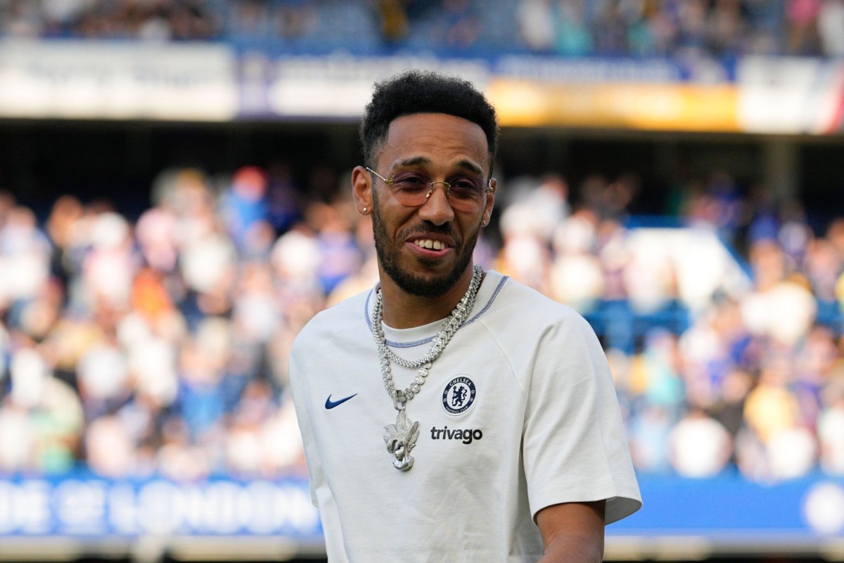 Aubameyang, înainte de un meci al celor de la Chelsea