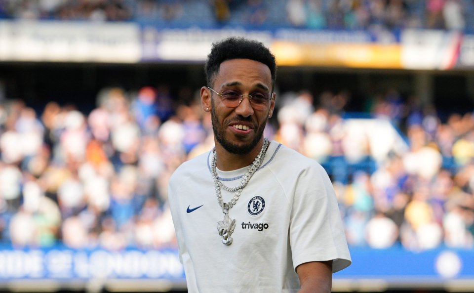 Aubameyang, înainte de un meci al celor de la Chelsea