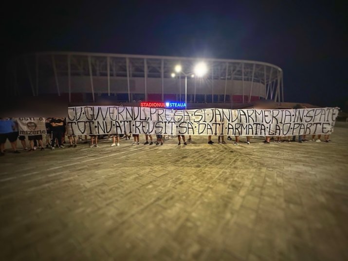 Mesajul suporteri CSA Steaua după ce FCSB a primit interzis în Ghencea