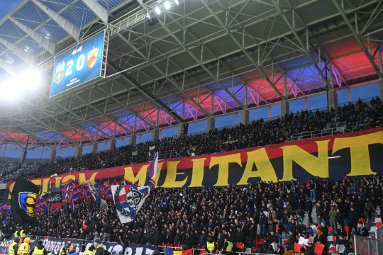 Ultrașii de la CSA Steaua, mesaj în miez de noapte după "victoria" în fața FCSB-ului
