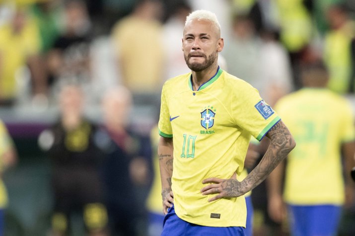 Fotbalistul brazilian, plângând după eliminarea de la Cupa Mondială