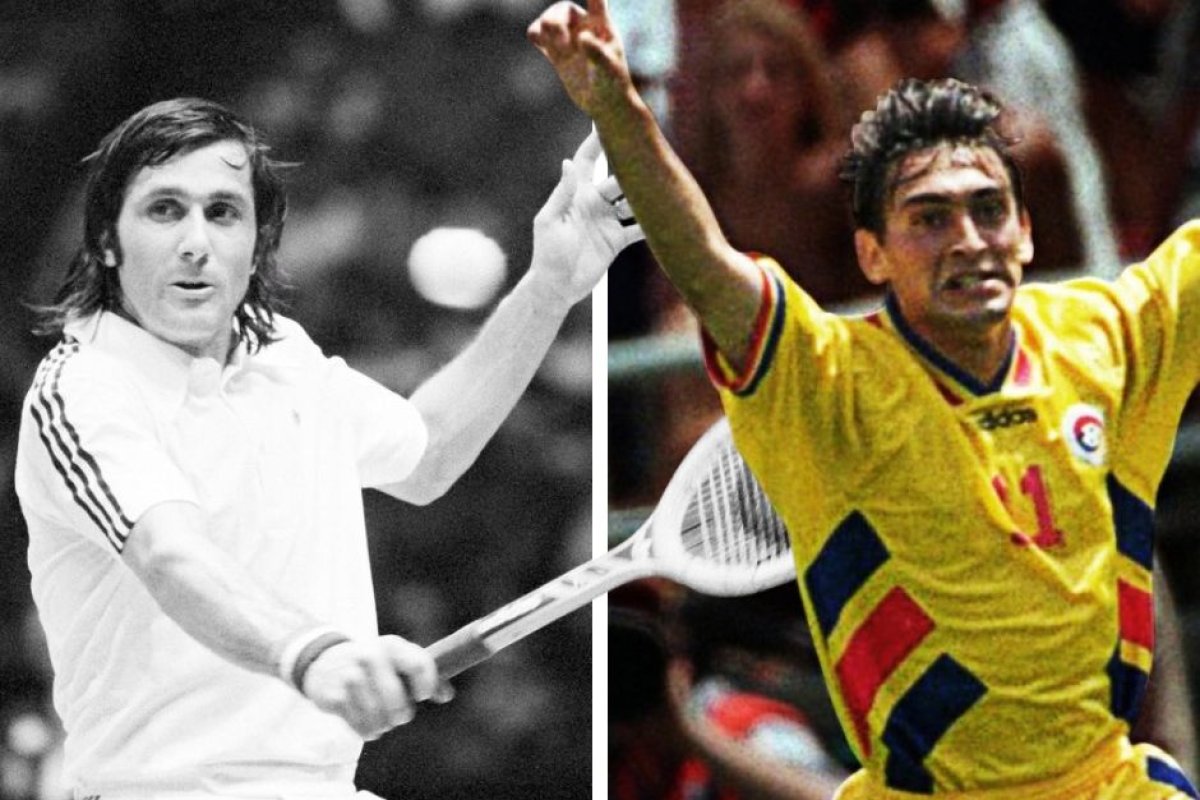 Ilie Năstase și Ilie Dumitrescu, în timpul carierei lor sportive