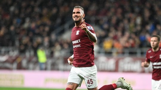 'U' Cluj - Rapid 0-3. Formația lui Bergodi se impune categoric la Mediaș, după 90 de minute de excepție