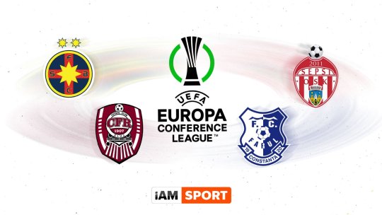 Live | FCSB, Farul, CFR Cluj și Sepsi își află adversarele din turul 3 al Conference League. Tragerea va avea loc de la 15:00