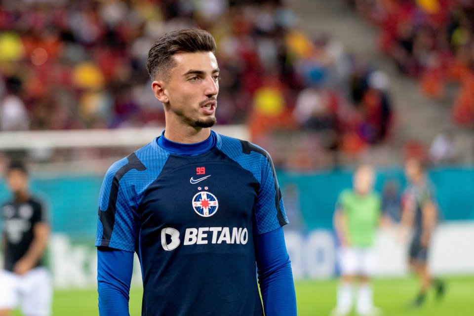 Andrei Vlad, portarul de rezervă al FCSB-ului